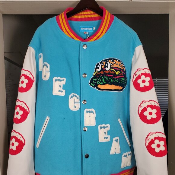 MENS ICE CREAM X VANDY COLAB LETTERMAN JACKET XX-LARGE